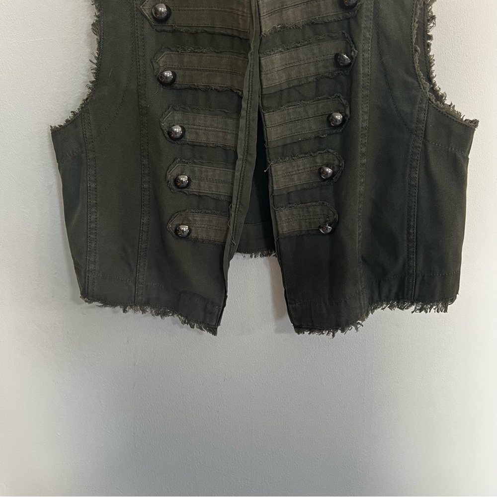 We the Free Charlie Military Style Denim Vest - Picture 6 of 13